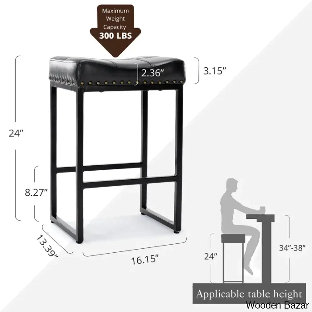 Winster Swivel Cushioned Backless Counter & Bar Stools With Metal Frame Upholstered Seat