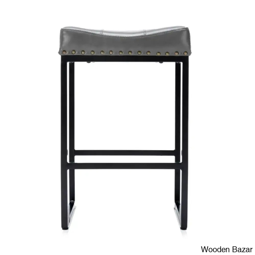 Winster Swivel Cushioned Backless Counter & Bar Stools With Metal Frame Upholstered Seat