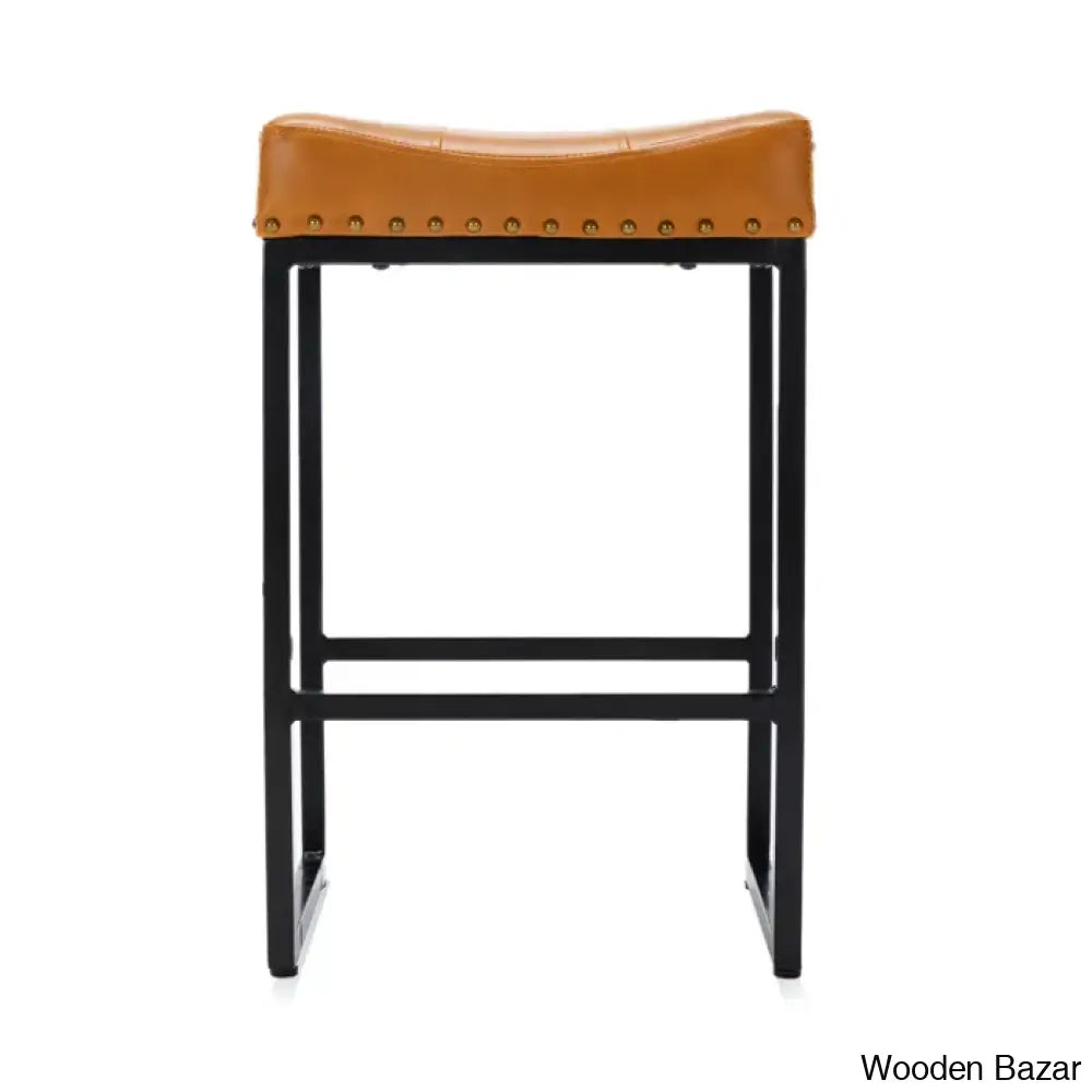 Winster Swivel Cushioned Backless Counter & Bar Stools With Metal Frame Upholstered Seat