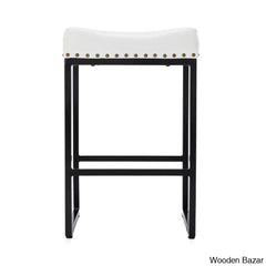 Winster Swivel Cushioned Backless Counter & Bar Stools With Metal Frame Upholstered Seat