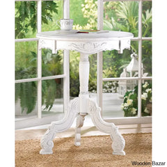 Carved Wood Accent Table - Console Table