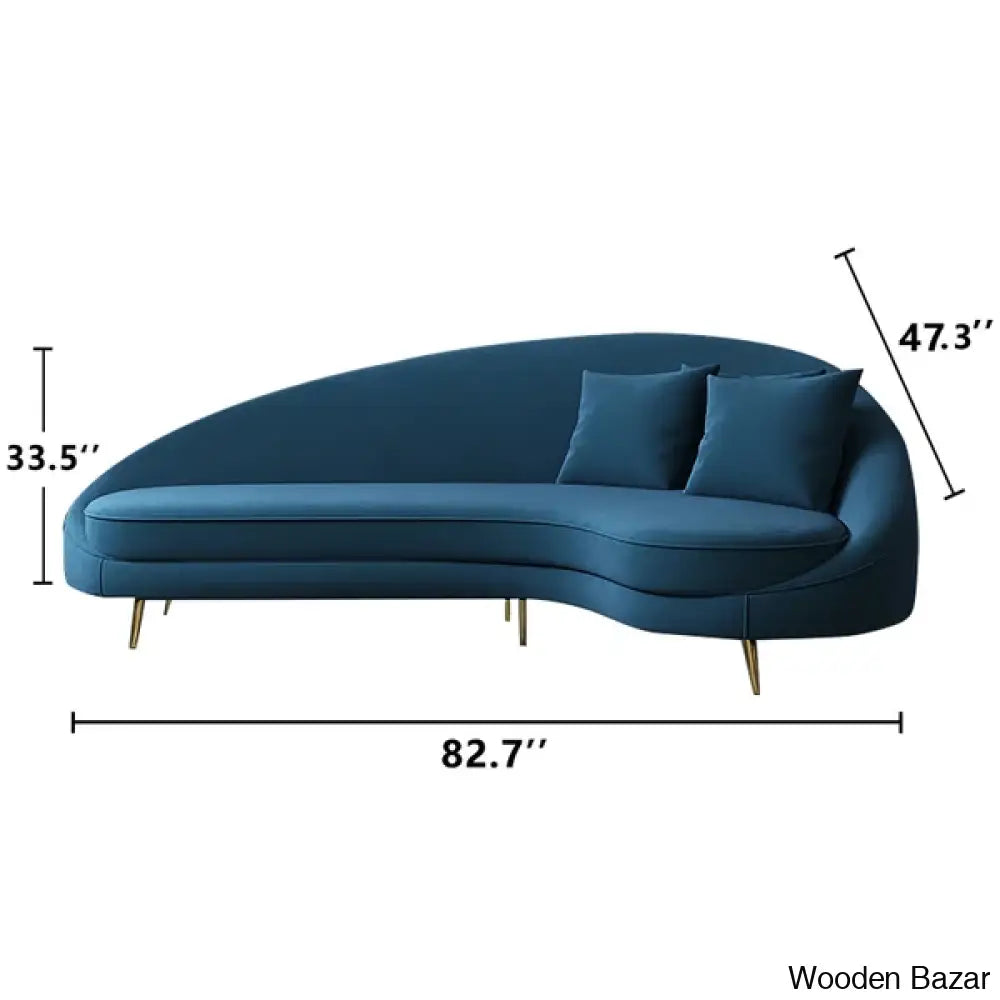 Luxury Curved 3 Seater Sofa-12