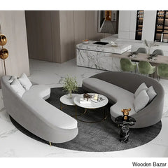 Luxury Curved 3 Seater Sofa-8