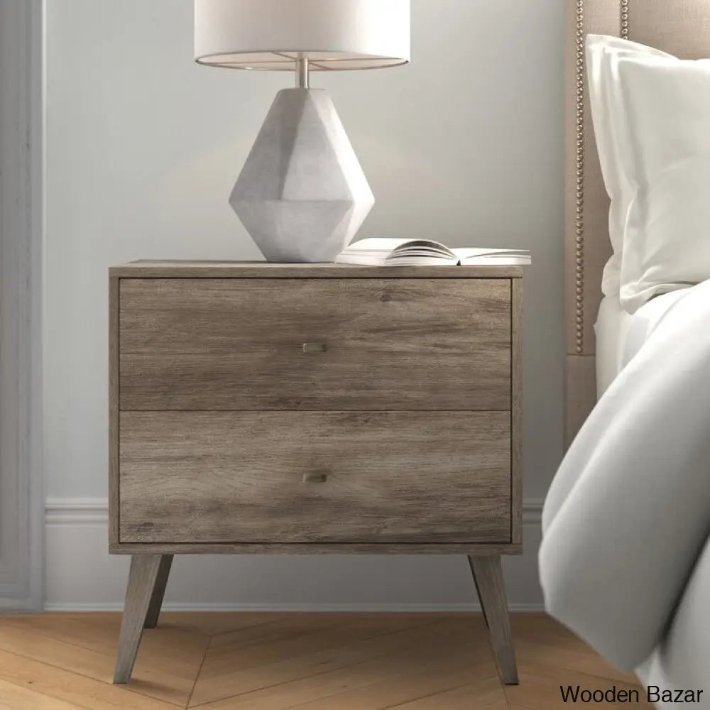 Bedside Table - Wooden Bazar