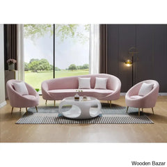 Wooden Bazar Curved Sofa-3