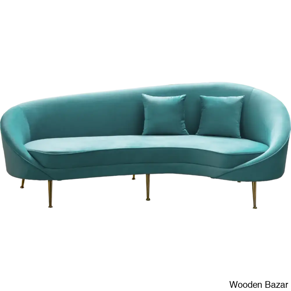 Wooden Bazar Curved Sofa-12