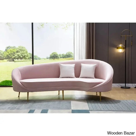 Wooden Bazar Curved Sofa