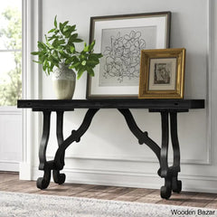 Sofa Table with Glass - Console Table