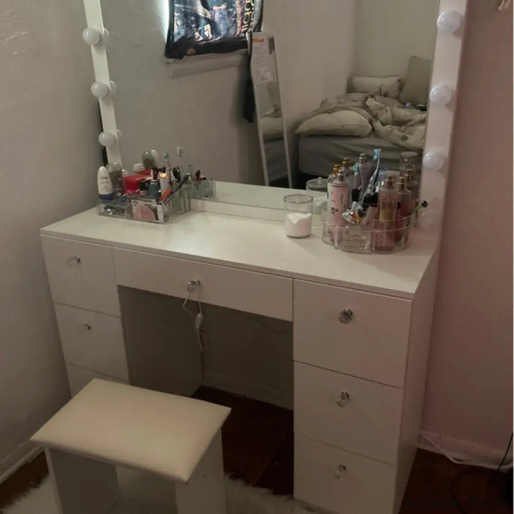 Wooden Bazar Freya Vanity Dressing Table With Mirror