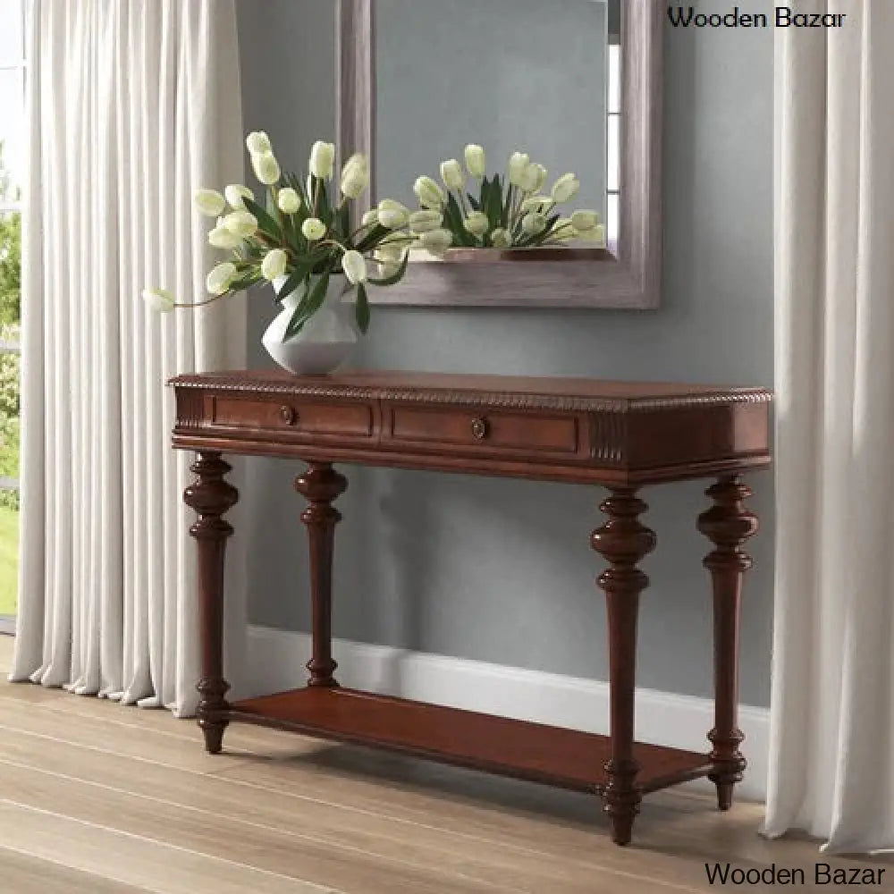 Wood Foyer Table - Console Table