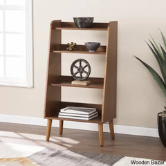 ladder bookshelf is much-needed furniture for arranging your books and whole other stuff as well while classic spindle legs leave a minimal footprint. Doubling as a home bar, your favorite spirits and bar accessories look elegant displayed