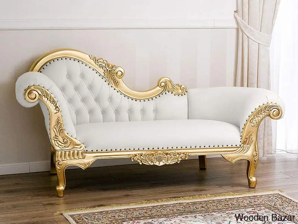 Remarkable Golden Shine Chaise lounge sofa