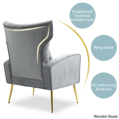 velvet arm chair