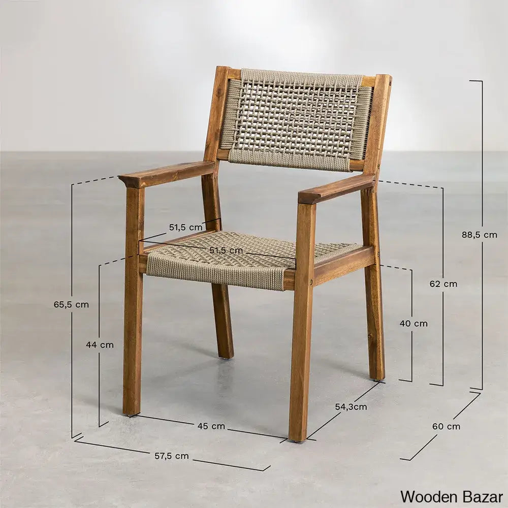 Wren Modern Wooden Dining Table Set For Serene Gatherings