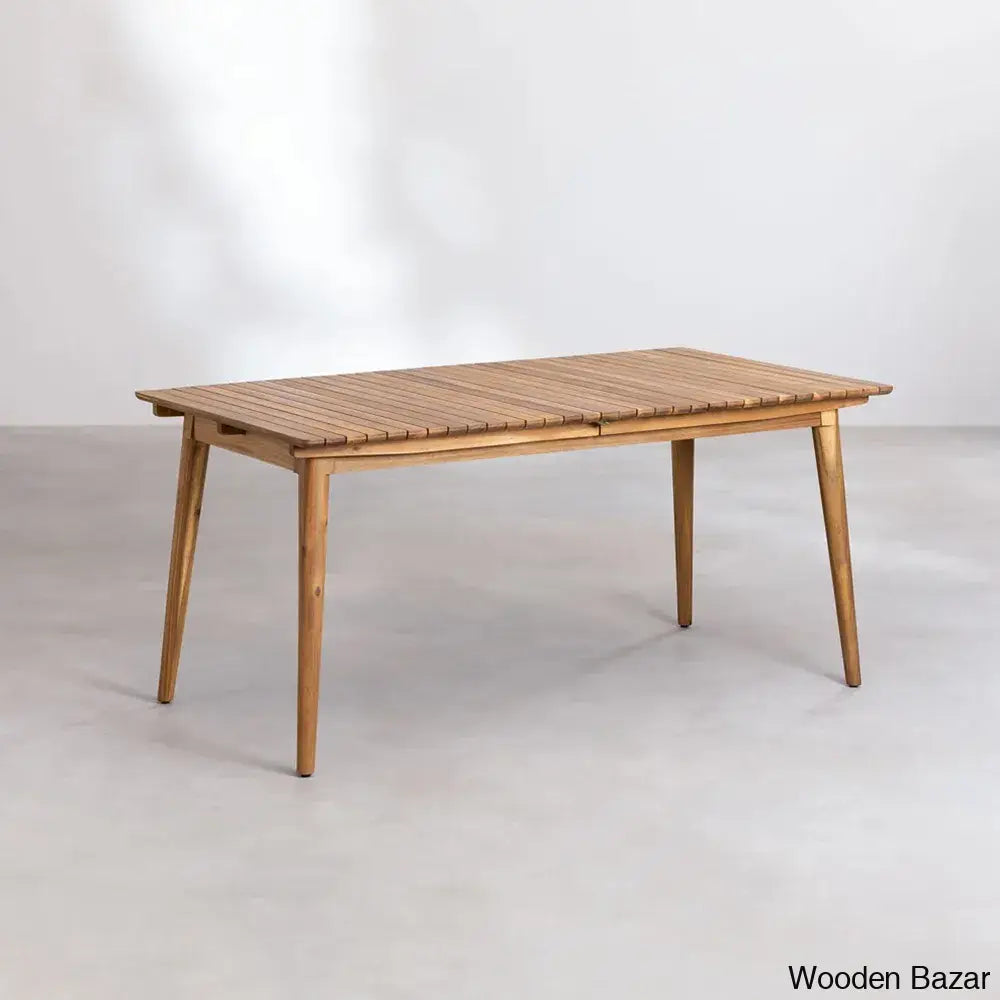 Wren Modern Wooden Dining Table Set For Serene Gatherings