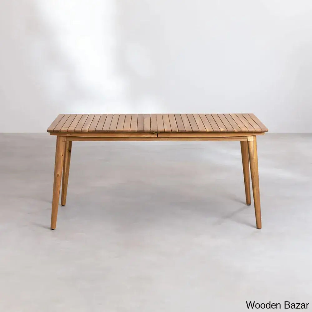 Wren Modern Wooden Dining Table Set For Serene Gatherings