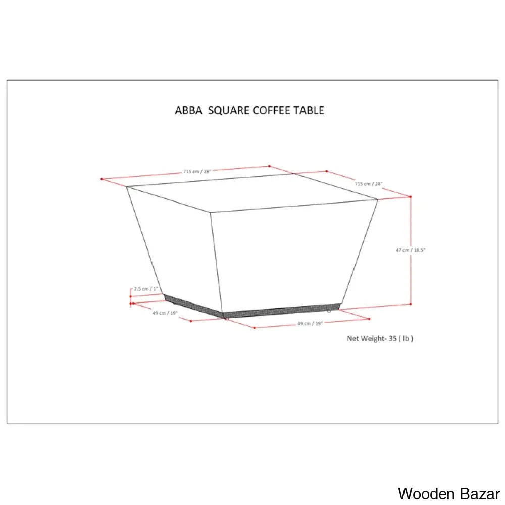 Wrenthams Square Coffee And Center Table