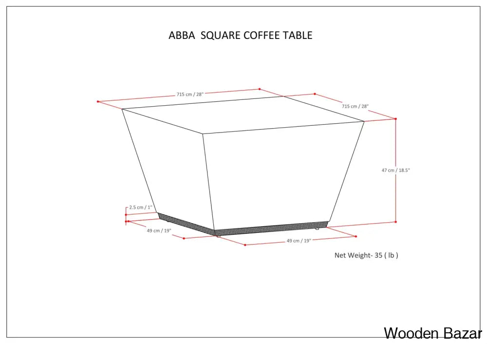 Wrenthams Square Coffee And Center Table