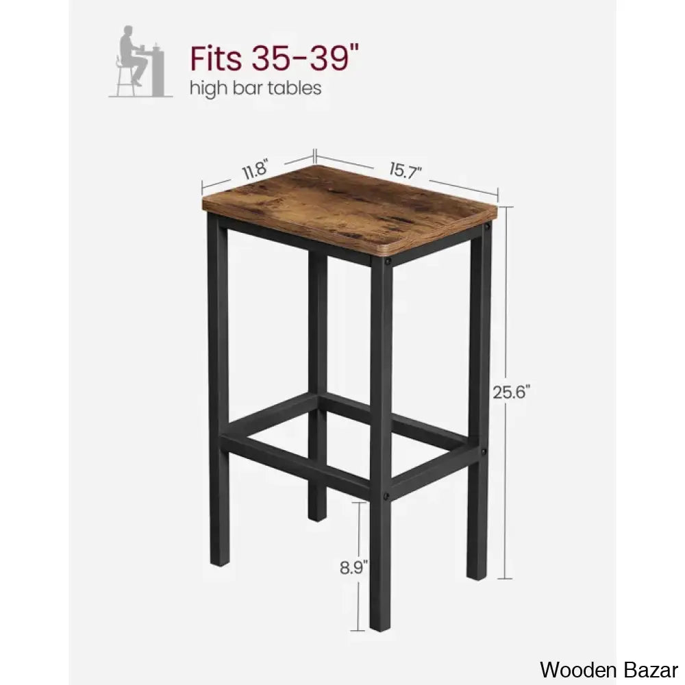 Wynnewoodo Swivel 25.6’’ Counter And Bar Stool With Metal Frame