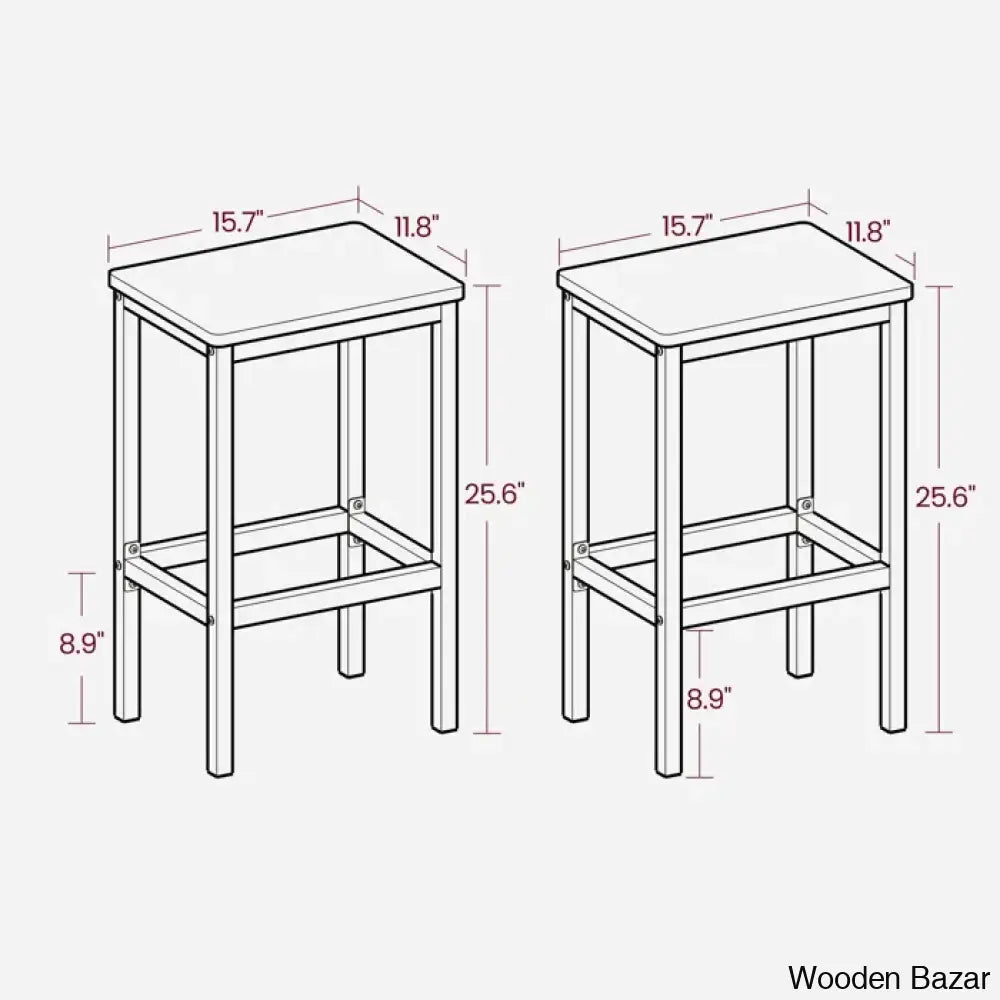 Wynnewoodo Swivel 25.6’’ Counter And Bar Stool With Metal Frame