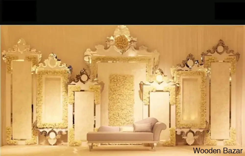 Xavier Beautiful Handmade Fiberglass Stage For Wedding Purpose - Wooden Bazar