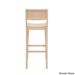 Yalingupz Swivel Counter And Bar Stool Solid Wood (Set Of 2)