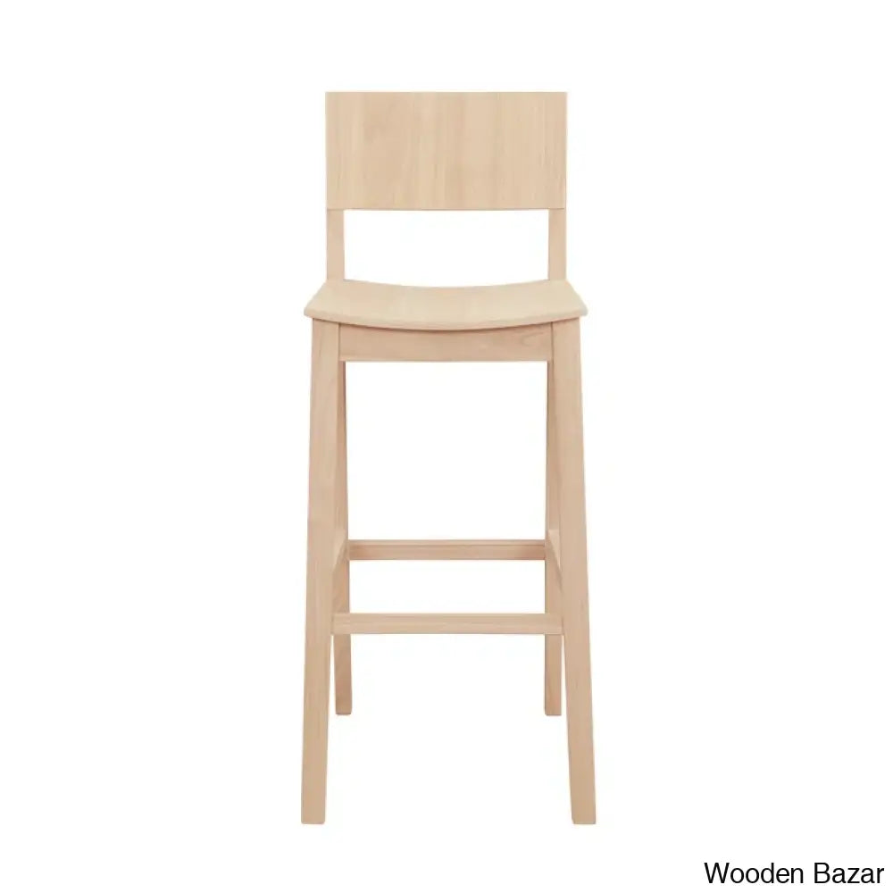 Yalingupz Swivel Counter And Bar Stool Solid Wood (Set Of 2)