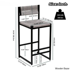 Yarimas Swivel 2-Piece Paper Rope Woven Counter And Bar Stools With Low Back (Set Of 2)
