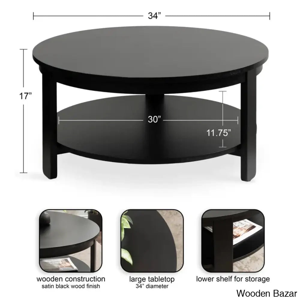 Yeezi Modern Coffee And Center Table - Wooden Bazar