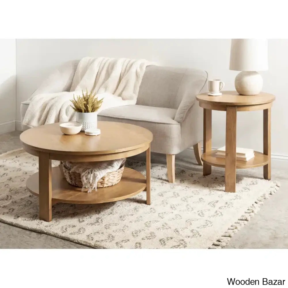 Yeezi Modern Coffee And Center Table - Wooden Bazar