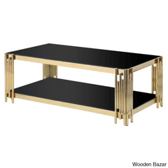Yennyl Glass Top Coffee And Center Table