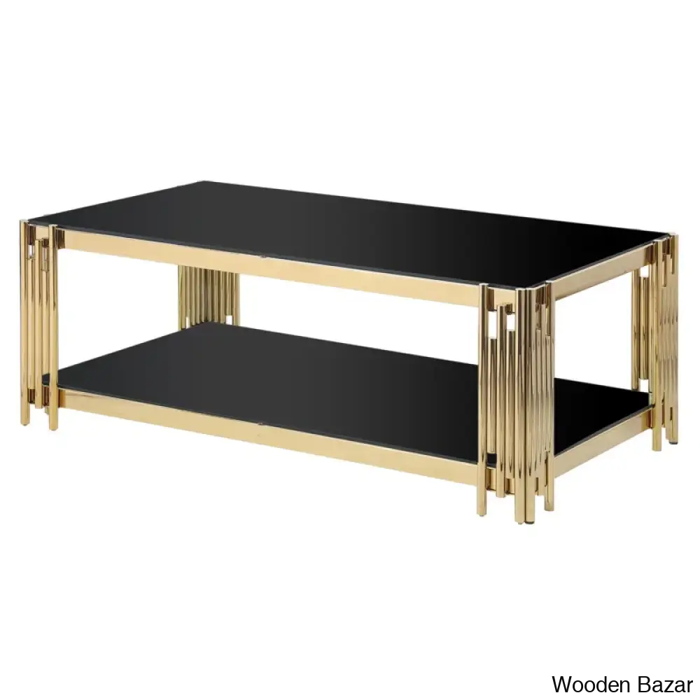 Yennyl Glass Top Coffee And Center Table