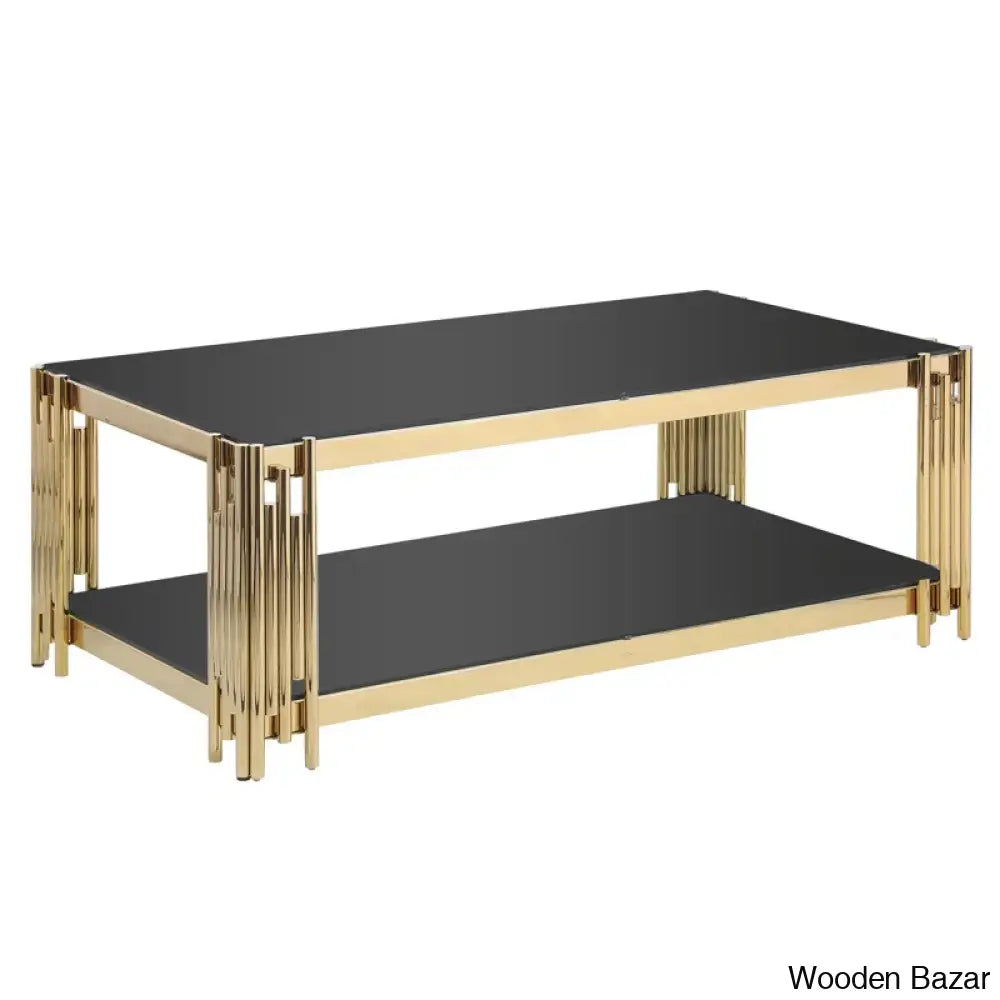 Yennyl Glass Top Coffee And Center Table