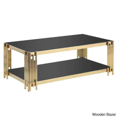 Yennyl Glass Top Coffee And Center Table