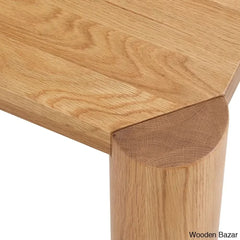 Yorick Elegantly Designed Teak Wood Post Dining Table - Wooden Bazar