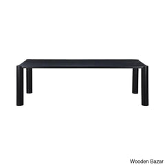 Yorick Elegantly Designed Teak Wood Post Dining Table - Wooden Bazar