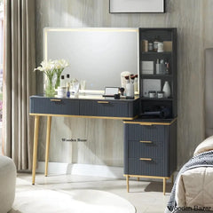Zadia 48’’ Makeup Vanity Dressing Table With 36’’ Lighted Mirror