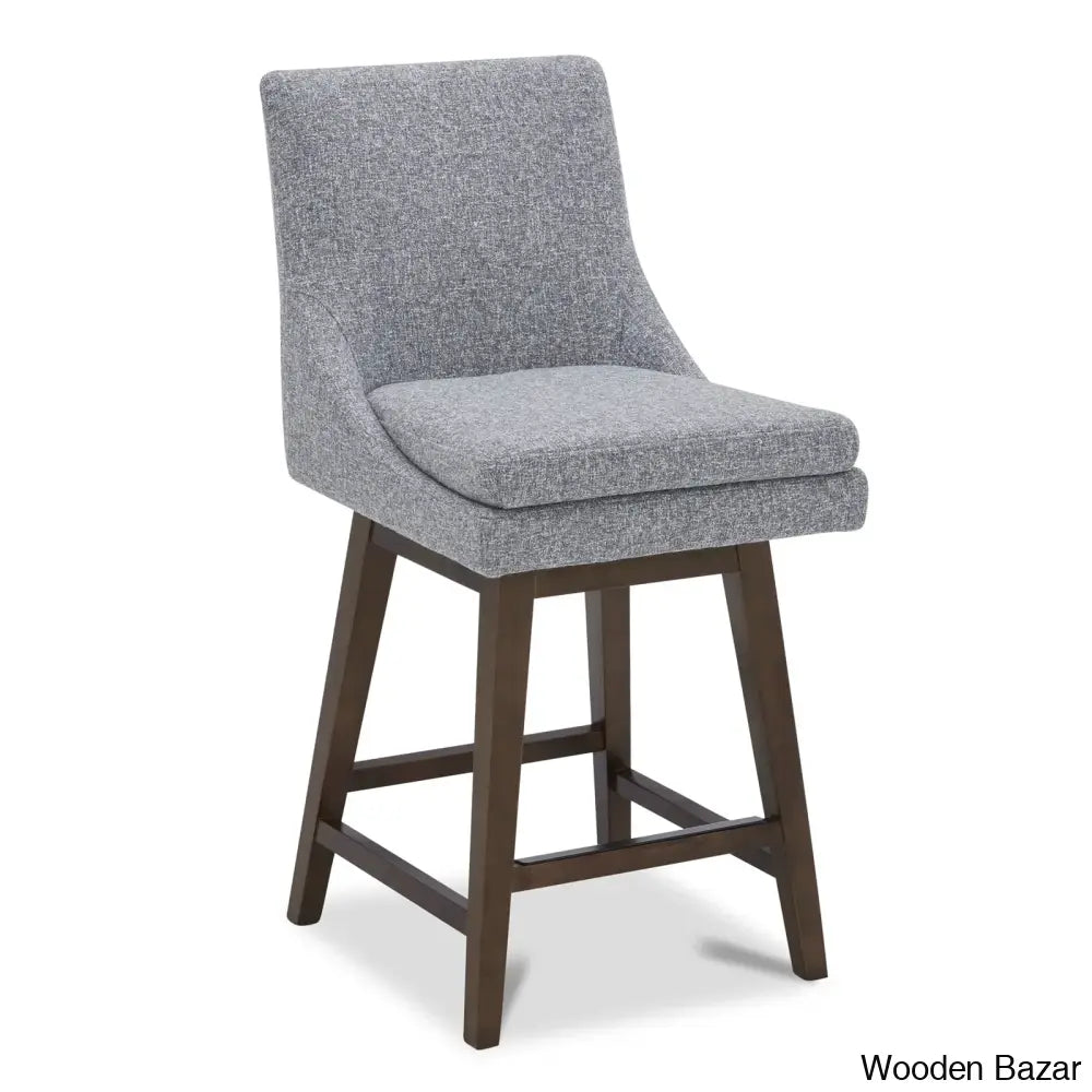 Zaharax Swivel Upholstered 26’’ Counter And Bar Stool