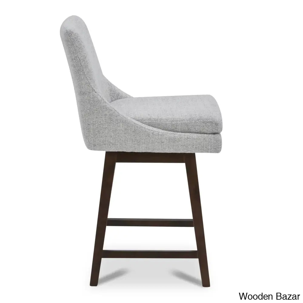 Zaharax Swivel Upholstered 26’’ Counter And Bar Stool