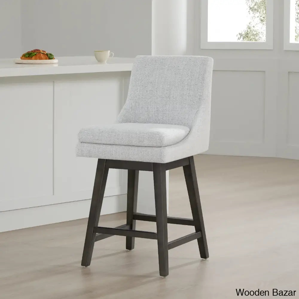 Zaharax Swivel Upholstered 26’’ Counter And Bar Stool