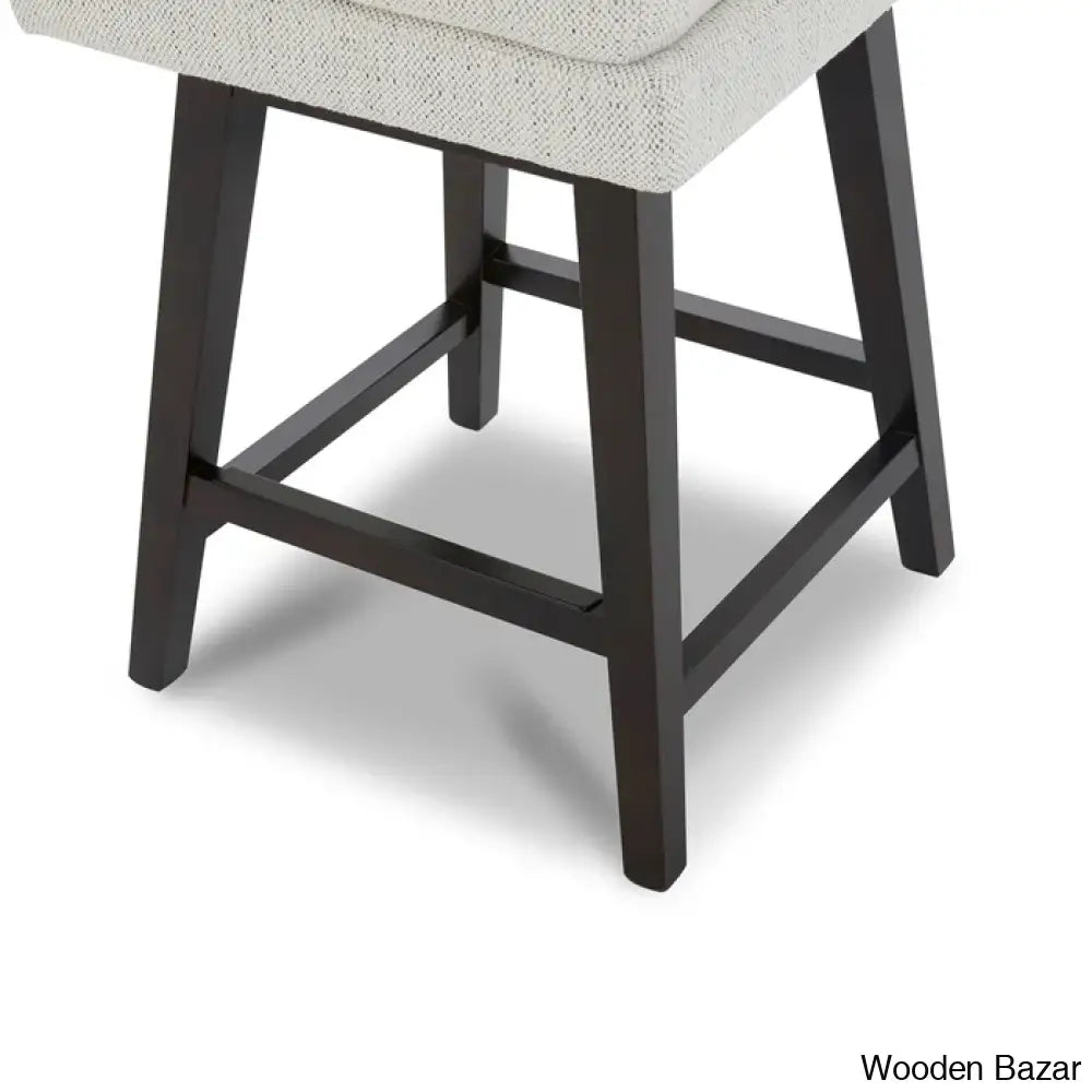 Zaharax Swivel Upholstered 26’’ Counter And Bar Stool