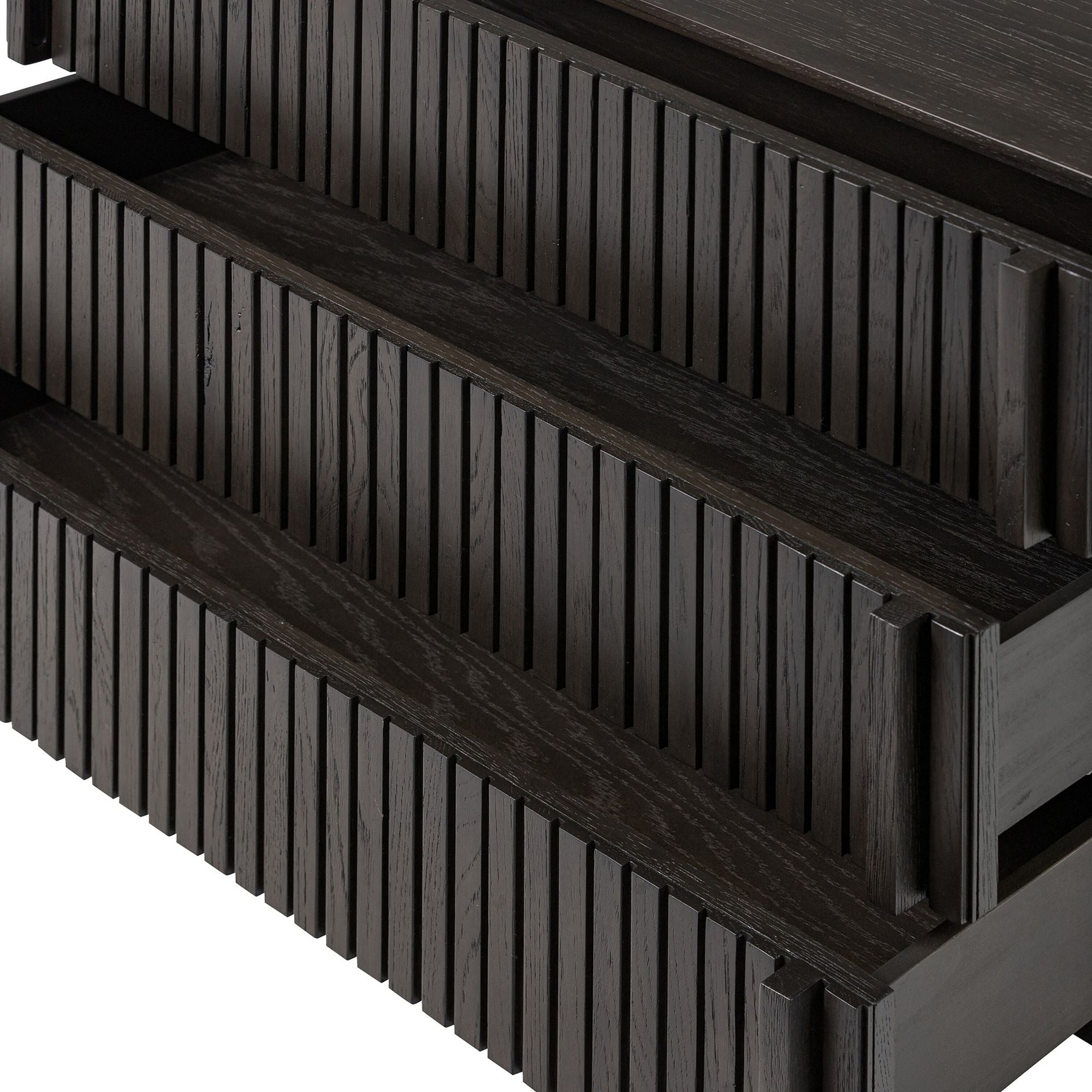 Aizek Black Chest of Cabinet - Wooden bazar