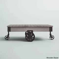 Zonac Solid Wood Top Coffee And Center Table