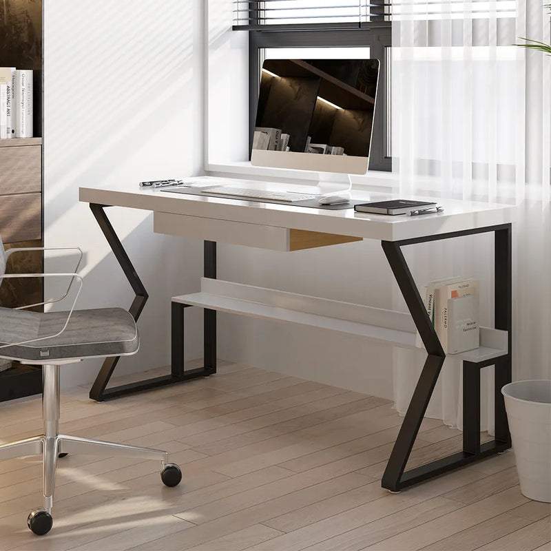 This Computer Desk in the room with its astounshing design making it the ideal accent for any home office or corporate setting, it can fit any place.