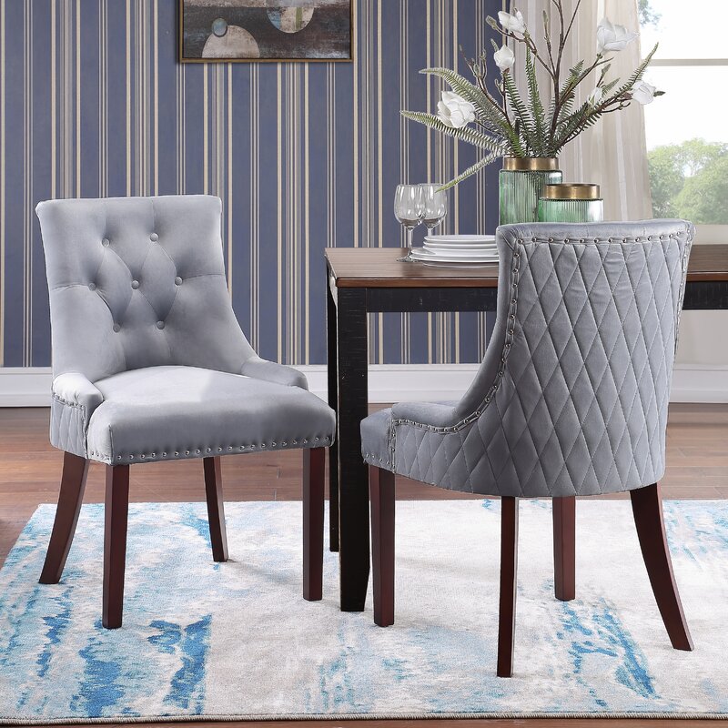 Bernyce velvet outlet upholstered dining chair