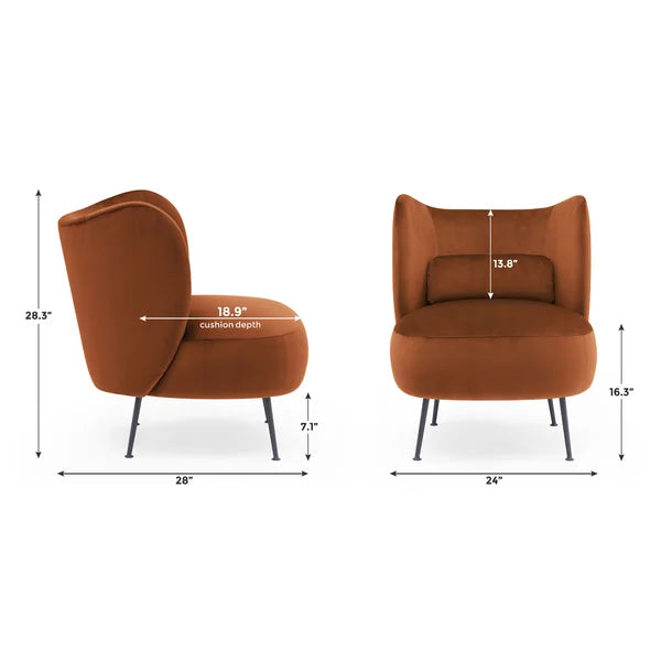 Velvet Arm Chair-5