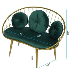 Round Arm Loveseat-4