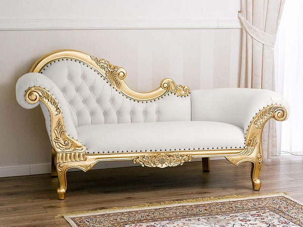 Remarkable Golden Shine Chaise lounge sofa