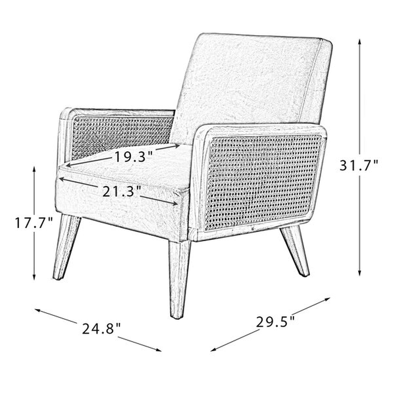 Warlick 24.8'' Wide Armchair