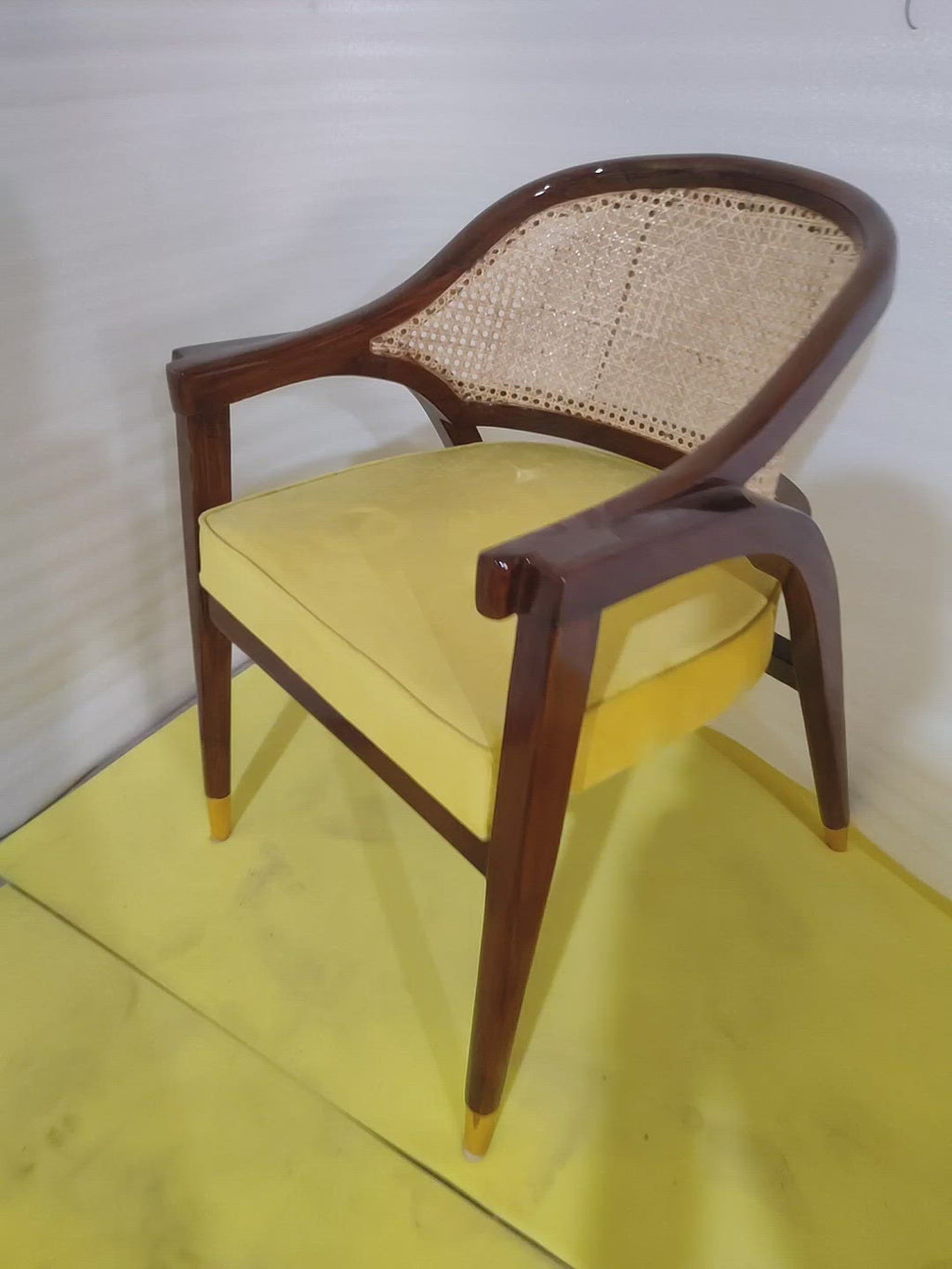 teak wood arm chair